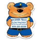 Police Theme Stock Design Bear Magnet