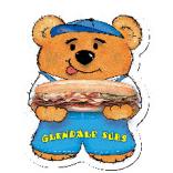 Sandwich Theme Stock Design Bear Magnet