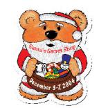 Santa Theme Stock Design Bear Magnet