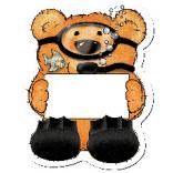 Scuba Theme Stock Design Bear Magnet