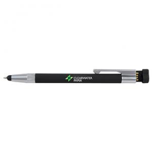 Rubberized Black USB Pen 2.0