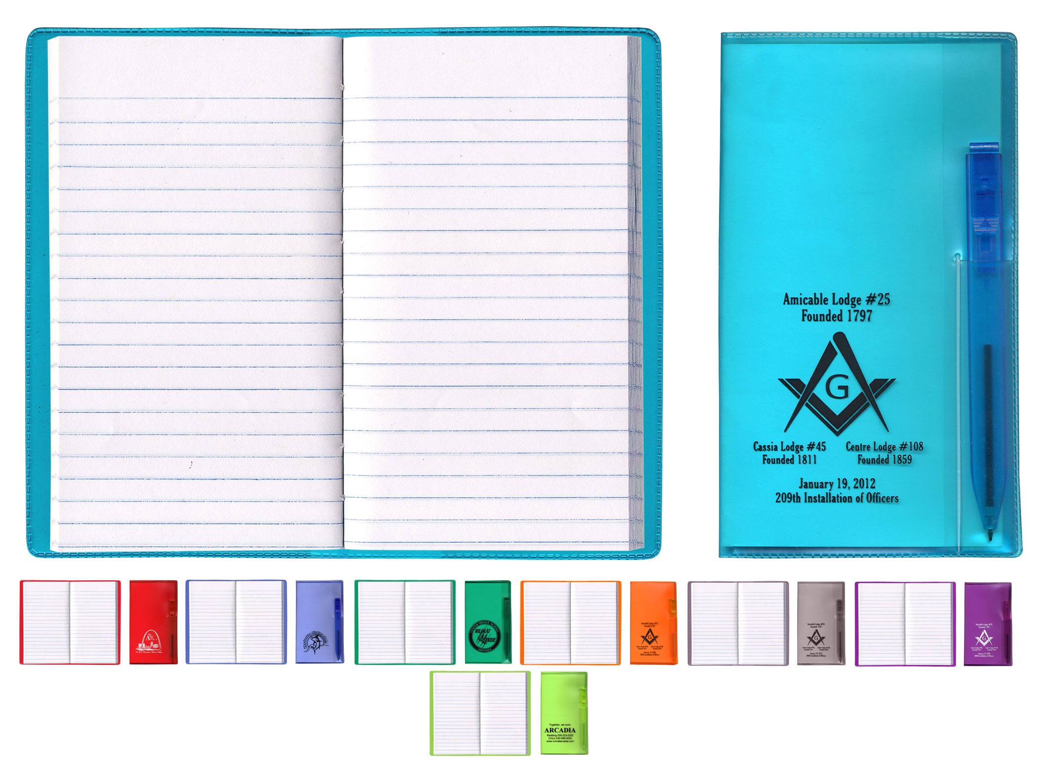 Custom Printed Pocket Sized Tally Book with Matching Pen