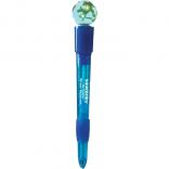 Earth Pendant Top Light Up Ball Point Pens