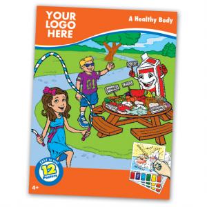 Healthy Lifestyle Themed Paint Book