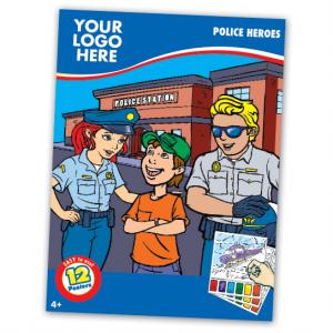 Police Themed Paint Book
