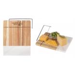 Marble and Bamboo Cheese Cutting Board