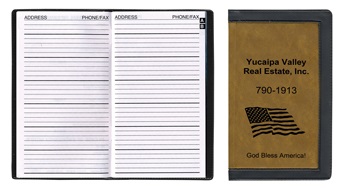 Promotional Two Tone Cover Address Book