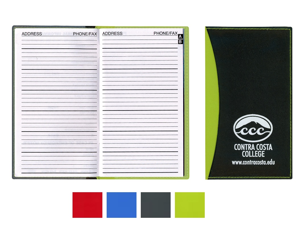 Promotional Barcelona Two Tone Soft Cover Address Book