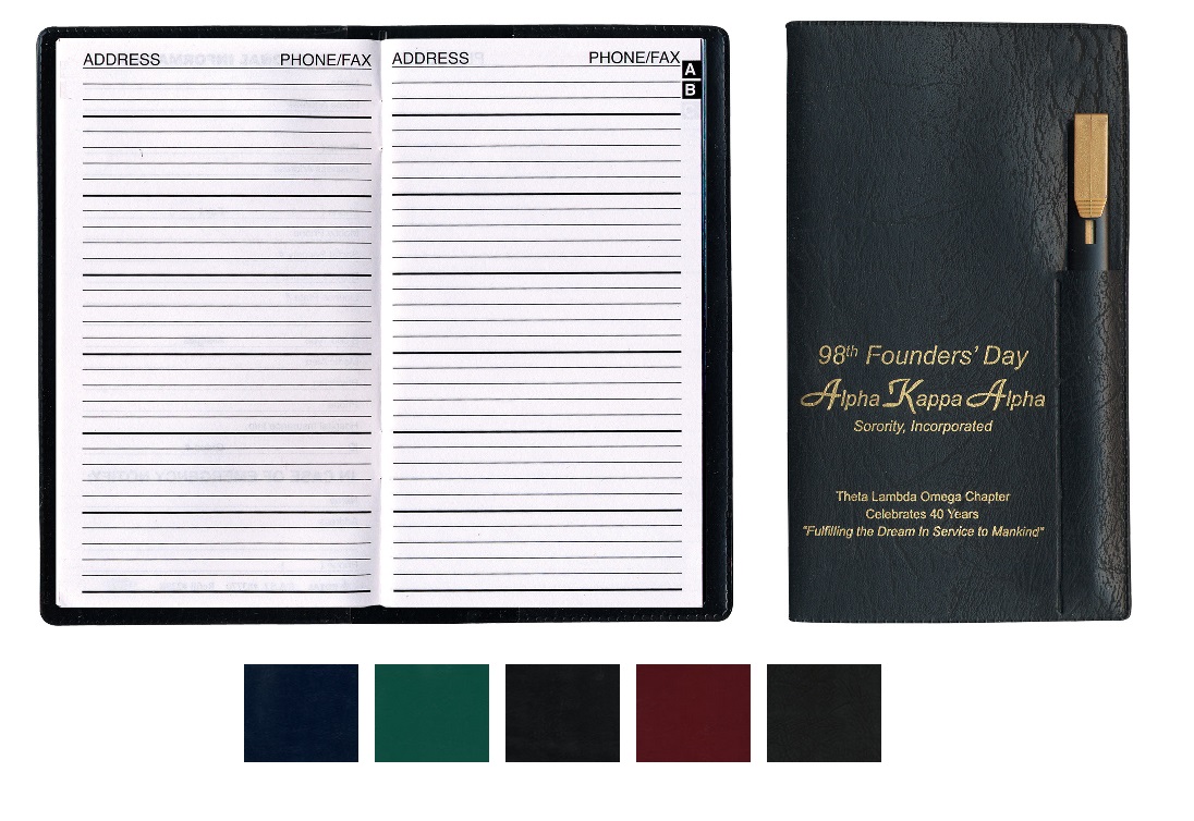 Promotional Classy Address Book with Pen