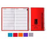Translucent Zip Back Cover Address Book with Pen