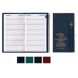 Zip Back Cover Address Book with Pen