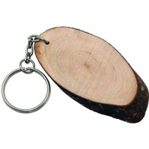 Natural Wood Keychain