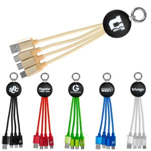 Type C USB Metallic Logo Light Up Cable