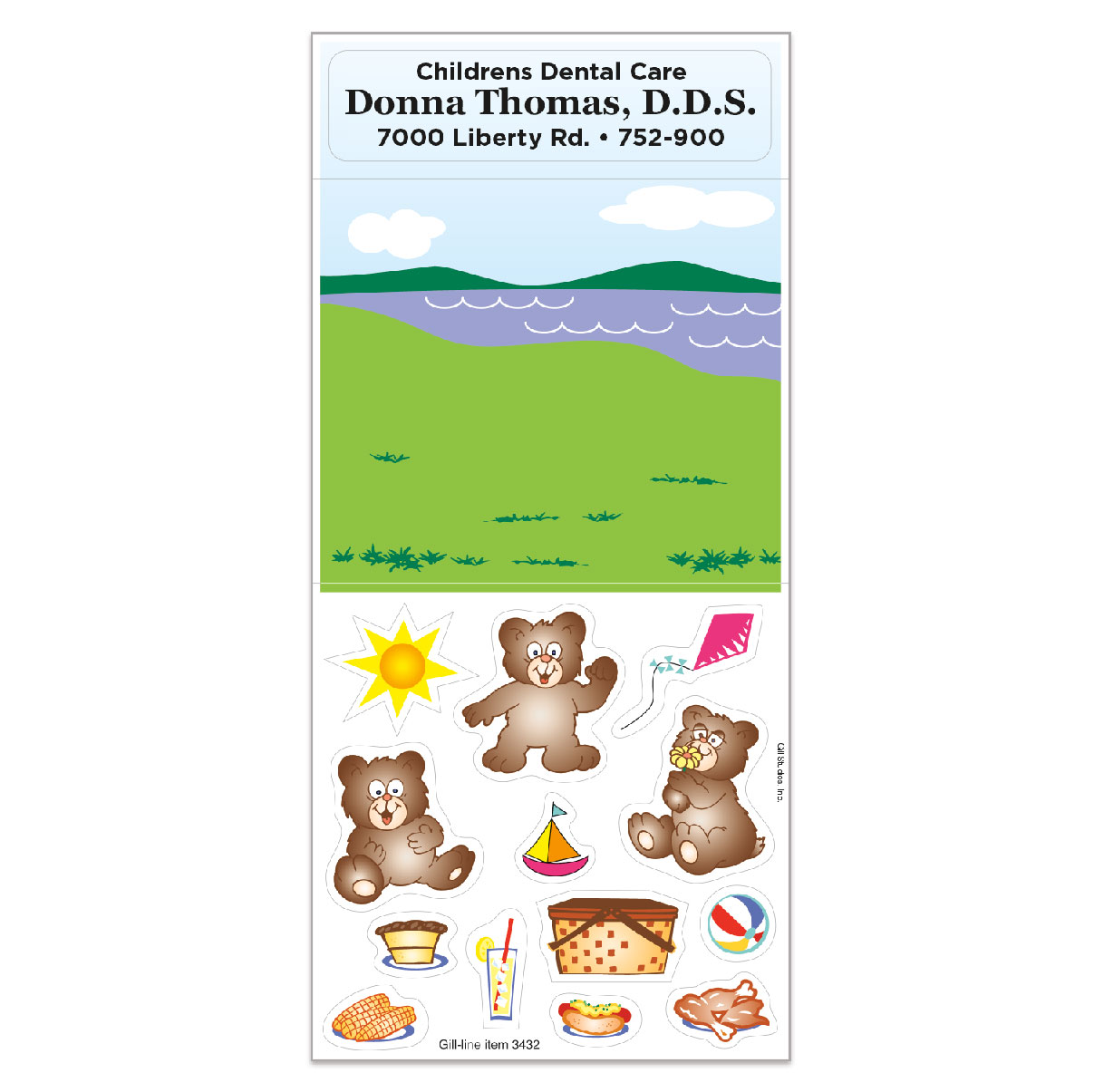 Promotional Bear Picnic Peel 'N Play Sticker Sheet Collection