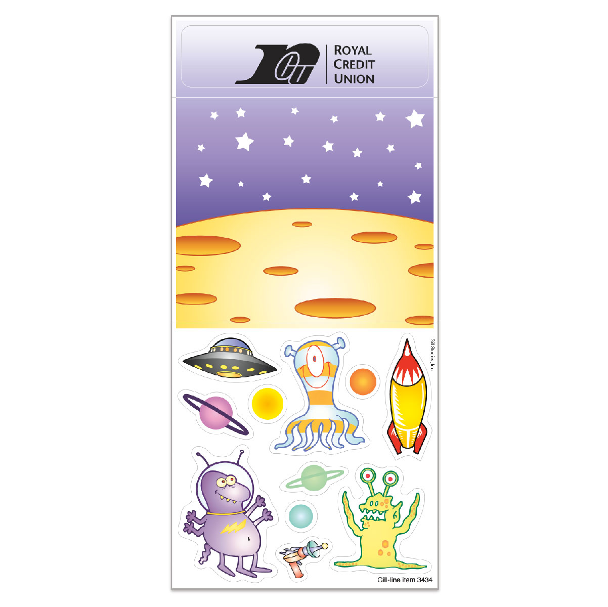 Promotional Aliens Peel 'N Play Sticker Sheet Collection