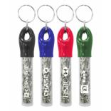Shredded Currency Money Filled Cylinder Shaped Key Chain 