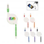 3-in-1 Round Retractable Charging Cable