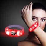 Red LED Stretchy Bangle Bracelet