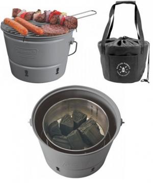 Coleman Party Pail Charcoal Grill with Carrying Case