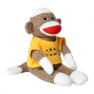 Sock Monkey Plush Stuffed Animal