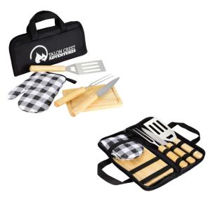 5 Piece BBQ Set with Carrying Case