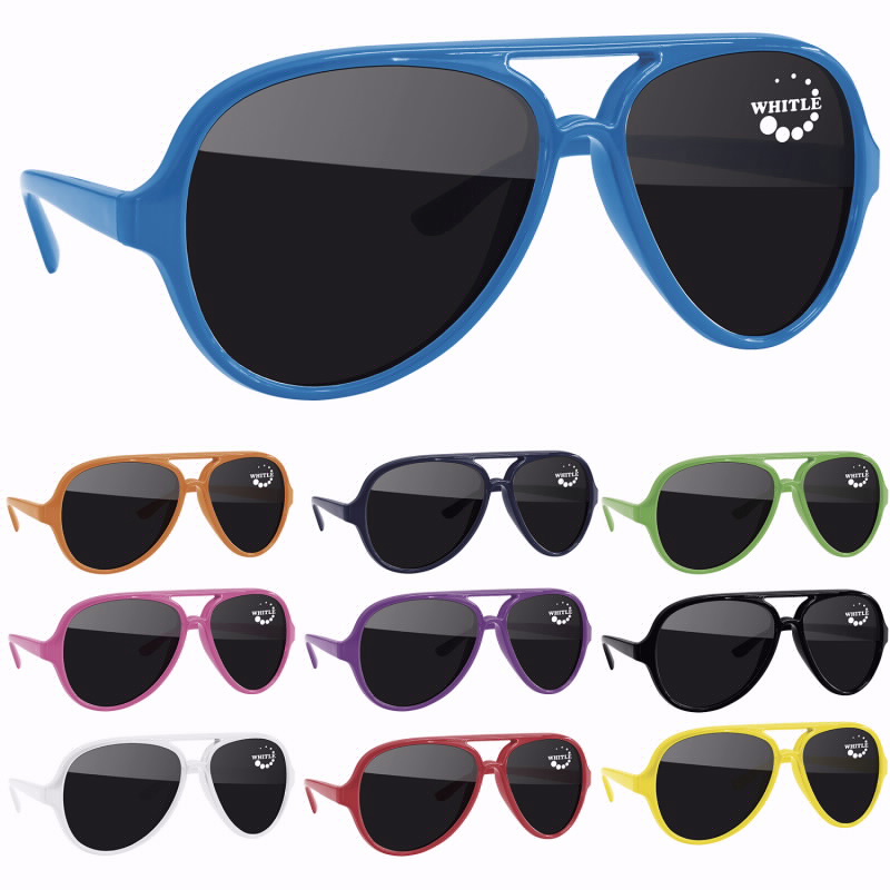 Custom Imprinted Impact Resistant Aviator Sunglasses