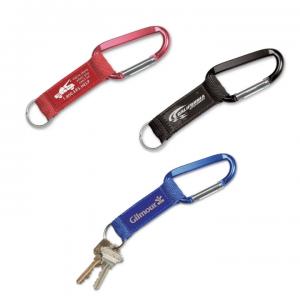 Steel Carabiner Tag with Strap 