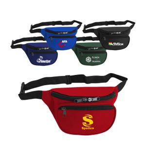 Polyester Dual Pocket Fanny Pack