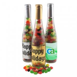 Large Glass Champagne Bottle with Candy Fills