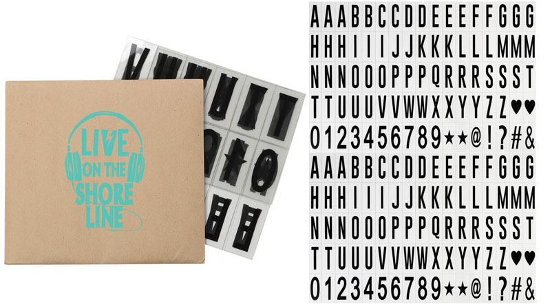 Custom Imprinted Cinema Light Box Letters - A4 Size