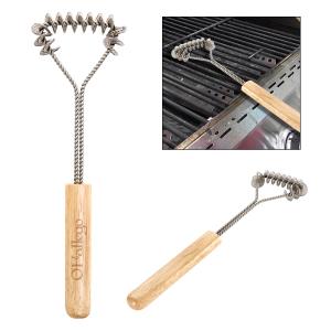 Grill Brush Cleaner w/ Wood Handle