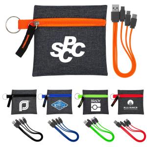 Type C USB Cable &amp; Zippered Pouch Set