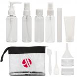 Clear 12 Piece Travel Kit