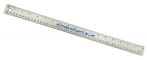 18&quot; Stainless Steel Ruler with Non-slip Cork Back 