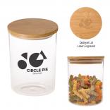 26 oz. Glass Container w/ Bamboo Lid