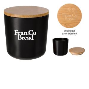 17 oz. Ceramic Container with Bamboo Lid