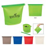 Reusable Silicone Food Bag w/ Plastic Slider