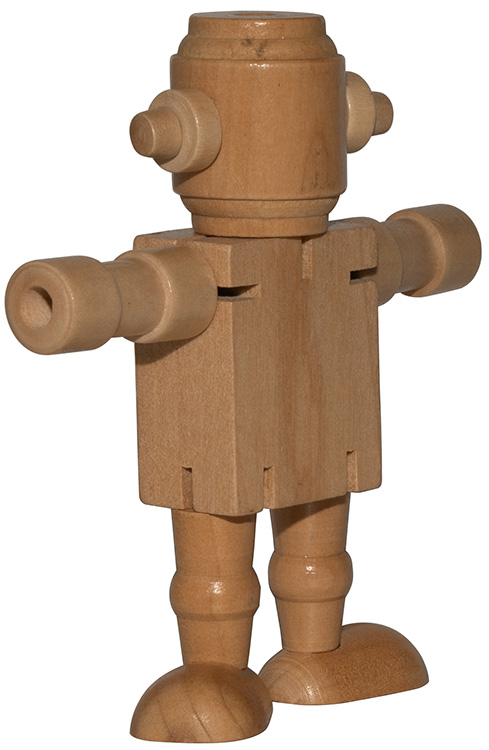 Mini Eco-Friendly Wood Robot