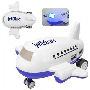Light-Up Airplane 4-Port USB Hub