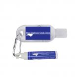 2 oz. Antibacterial Hand Sanitizer with Carabiner and Clip Balm