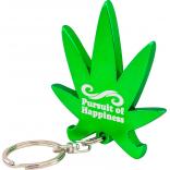 Marijuana Leaf Bottle Opener Key Chain