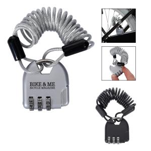 Secure Combination Lock with Coil Cable