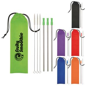 3-Pack Stainless Steel Straw Kit