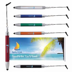 Pull-Out Banner Stylus Pen