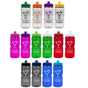 22 oz. BPA-Free Transparent Mini Push Pull Cap Mountain Bottle