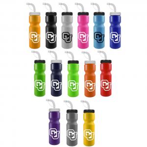 28 oz. Colored Sports Bottle Straw Lid