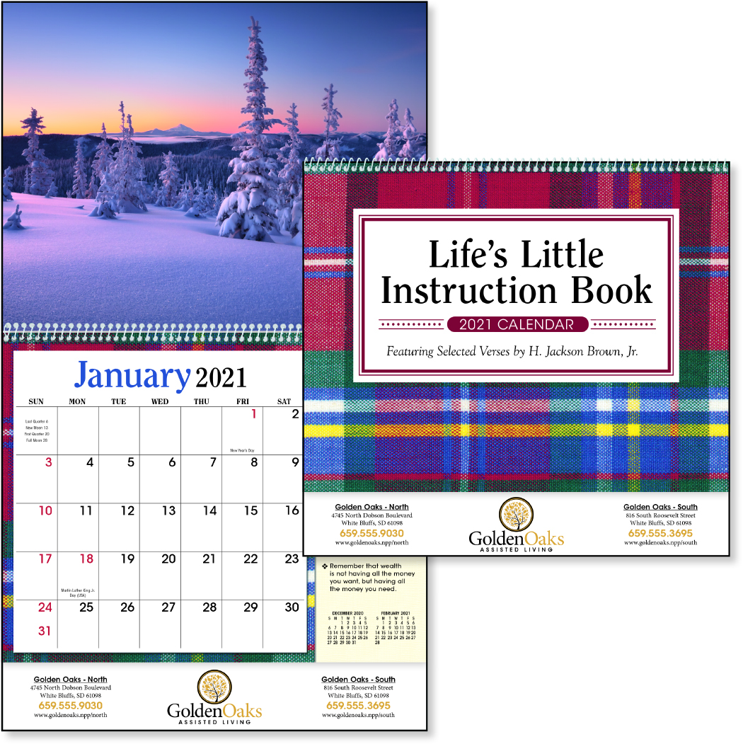 Lifes Little Instruction Book Wall Calendar