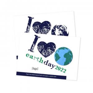 5 x 7 Large Eco Friendly Postcard w Shaped Seeded Paper
