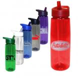 30 oz Poly-Saver PET Bottle with Straw Cap