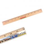 12&quot; English Scale Wooden Ruler with Full Color Imprint